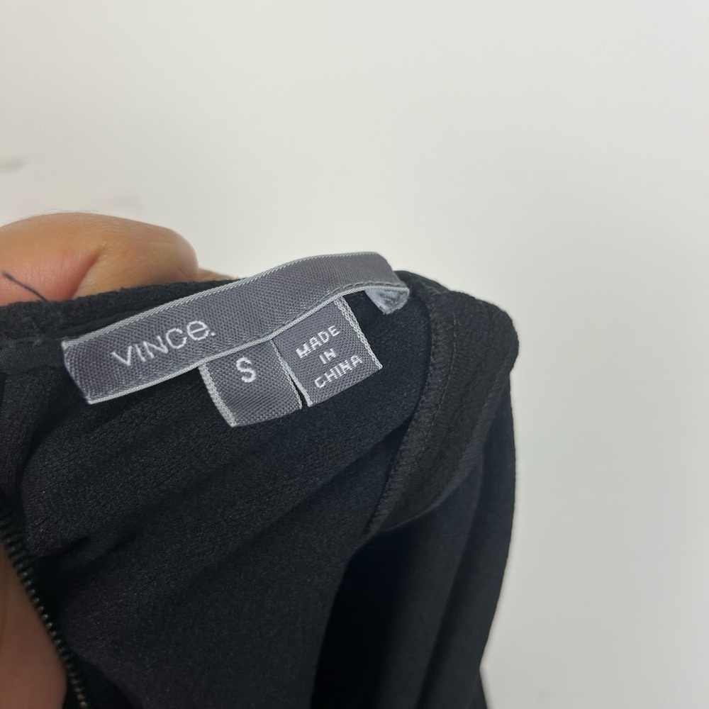VINCE Black Midi dress Size S/P - Picture 5 of 8